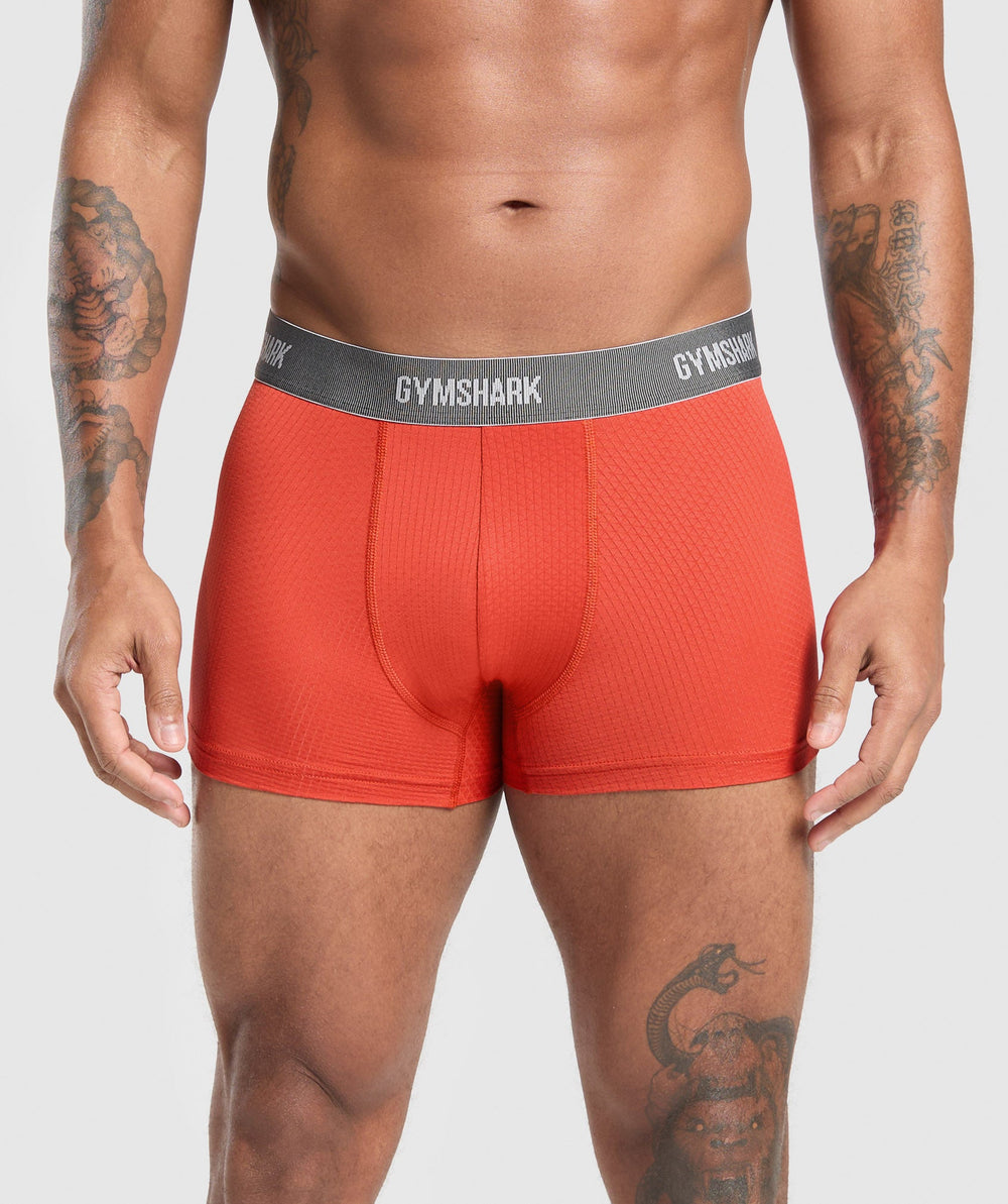 Sports Tech Boxer 3PK Black/Deep Orange/Celeste Blue