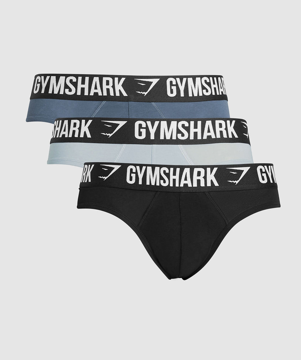 Brief 3PK Denim Grey/Titanium Blue/Black