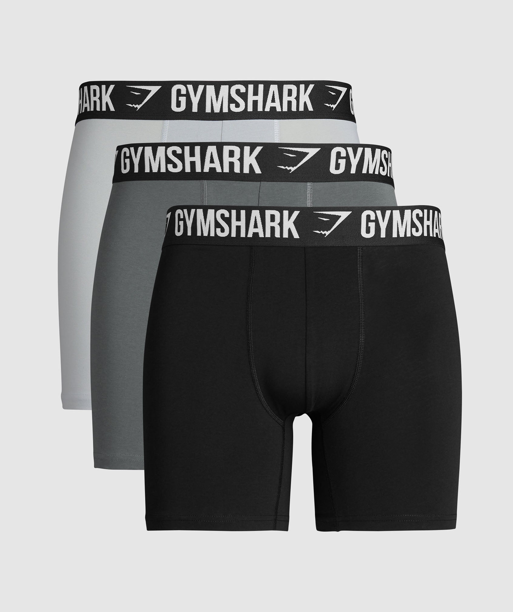 Long Boxer Brief 3PK Black/Pitch Grey/Light Grey