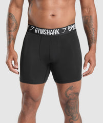 Long Boxer Brief 3PK Black/Black/Black
