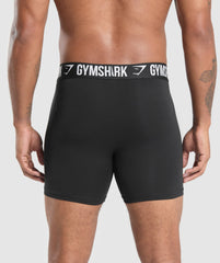 Long Boxer Brief 3PK Black/Black/Black