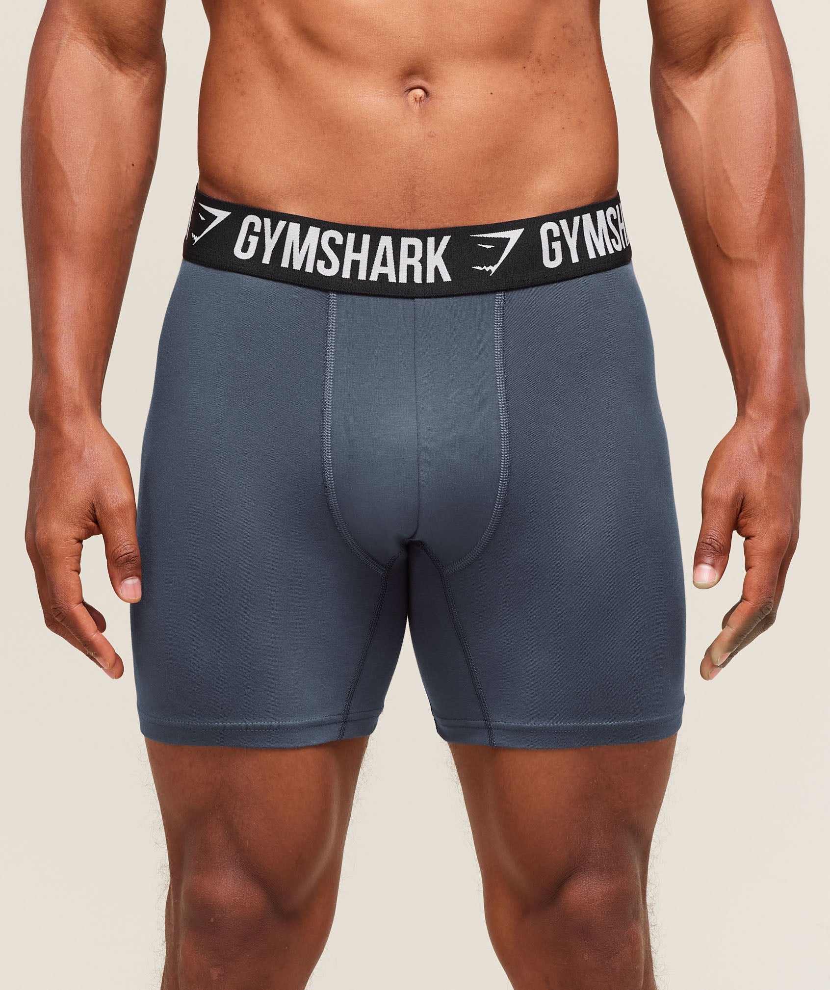 Long Boxer Brief 3PK Denim Grey/Titanium Blue/Black