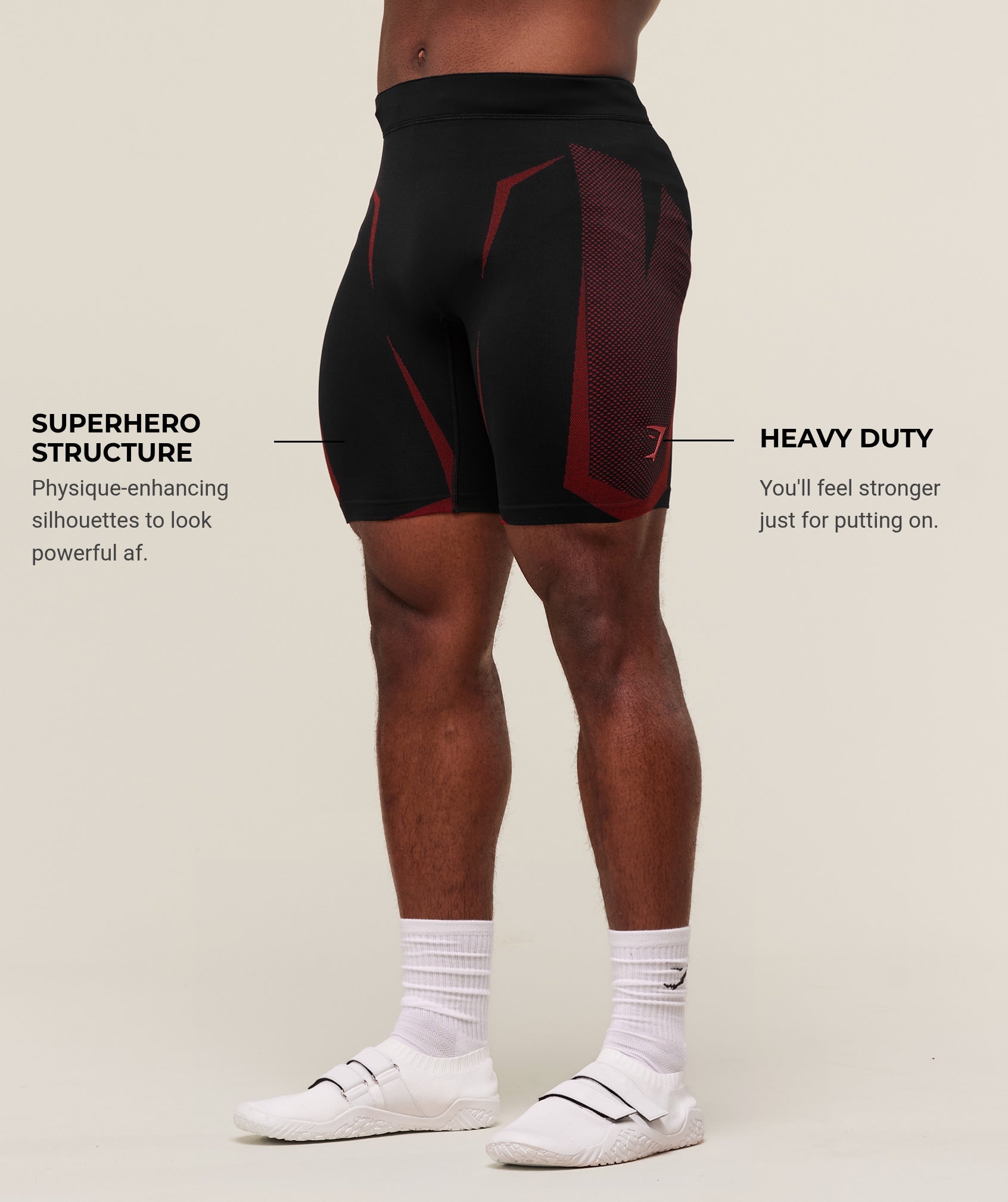 Onyx 5.0 Seamless Half Tight Black/Carmine Red