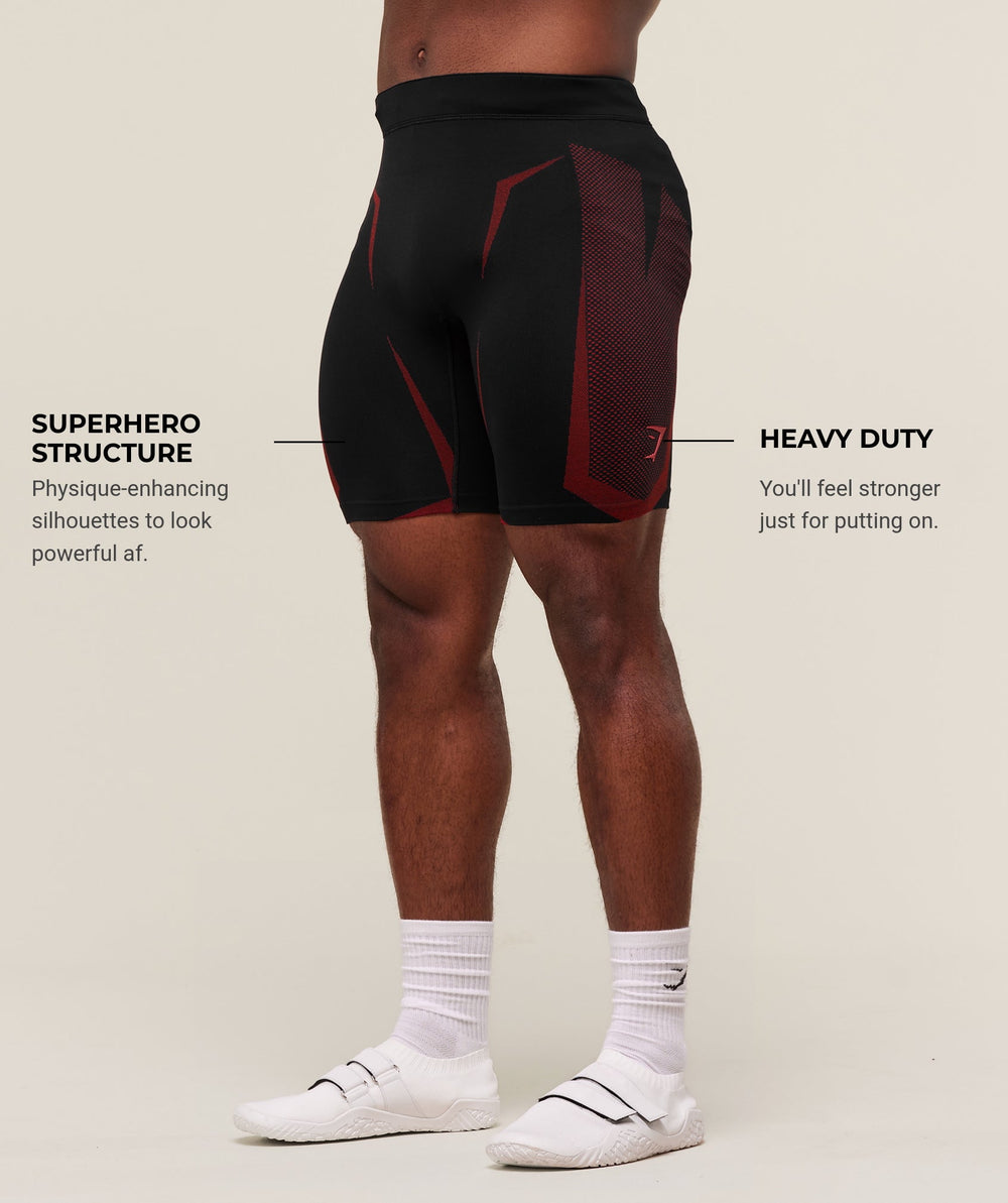 Onyx 5.0 Seamless Half Tight Black/Carmine Red