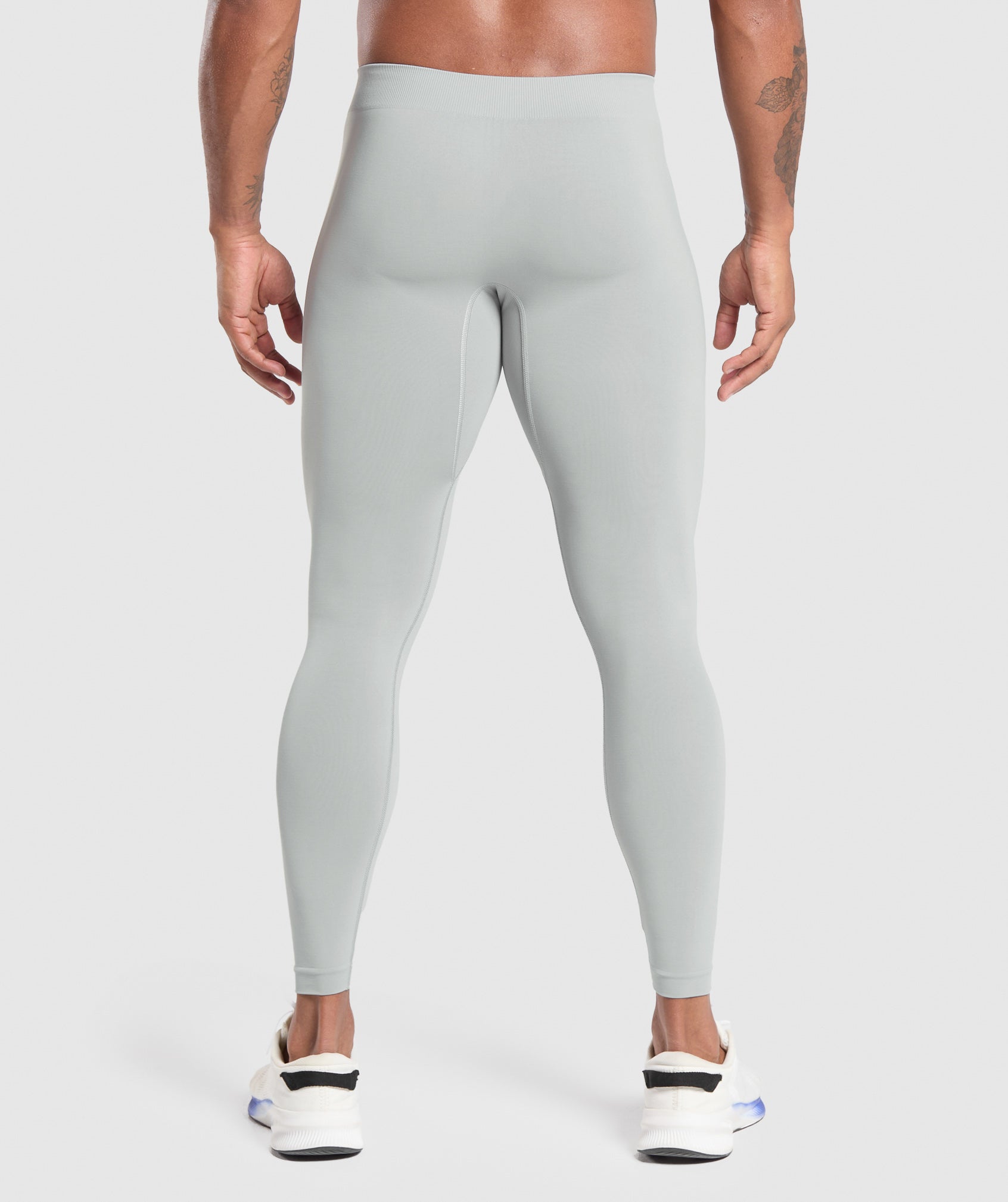 Everyday Seamless Baselayer Leggings Silver Grey
