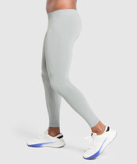 Everyday Seamless Baselayer Leggings Silver Grey