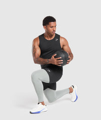 Everyday Seamless Baselayer Leggings Silver Grey