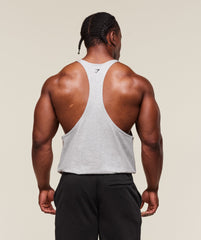 Double Bicep Stringer Light Grey Core Marl