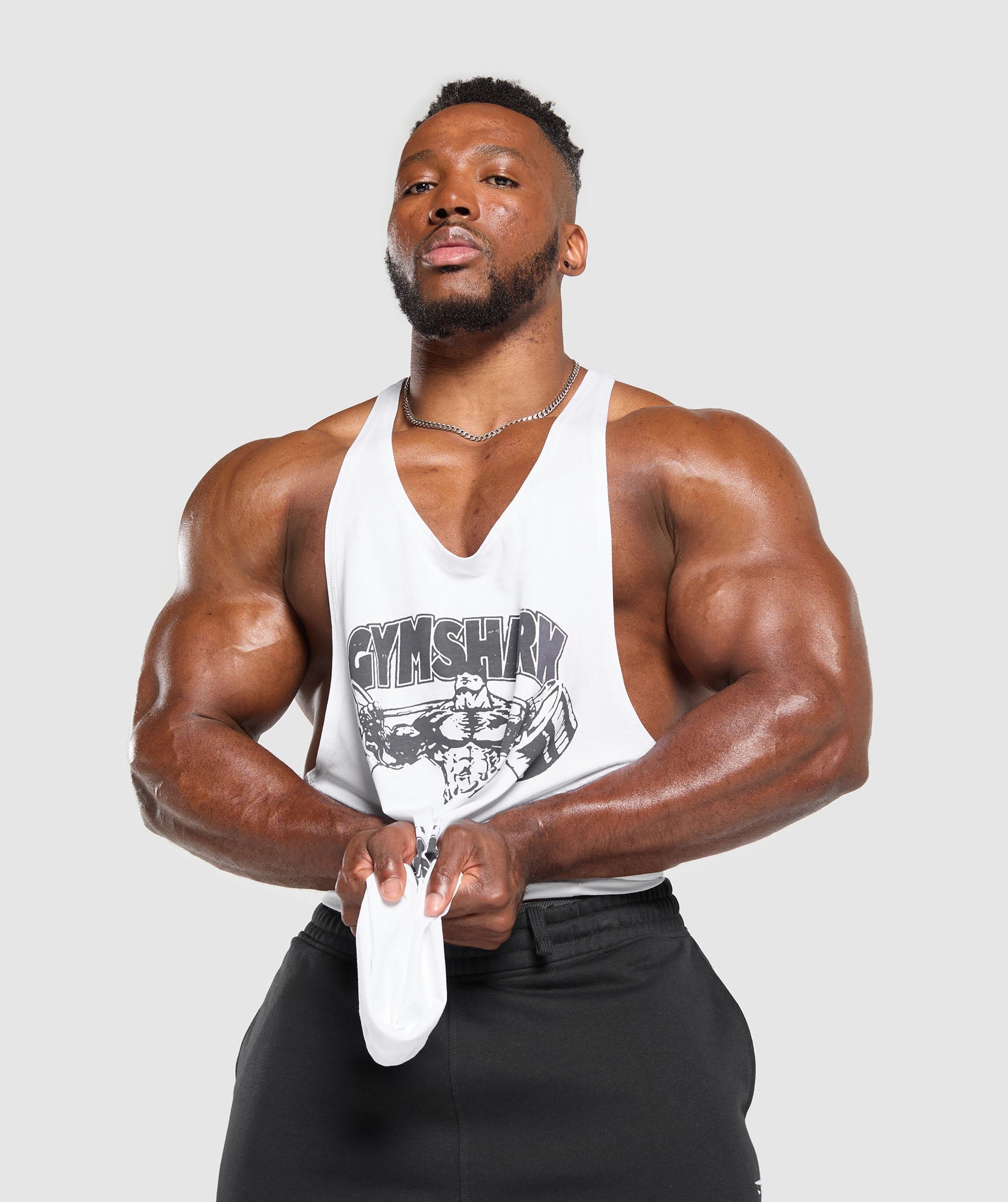 Lifting Apparel Stringer White