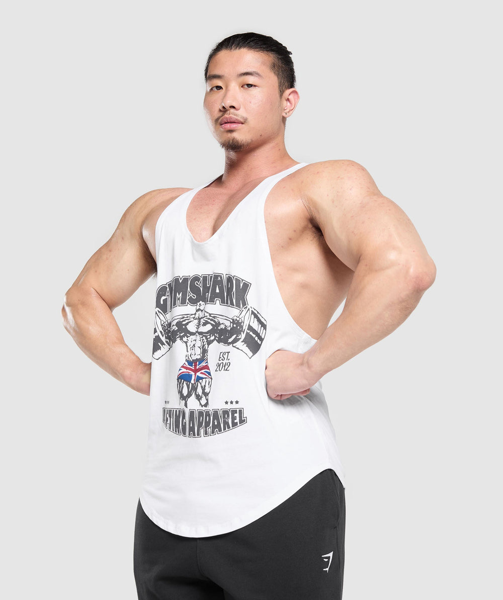 Lifting Apparel Stringer White