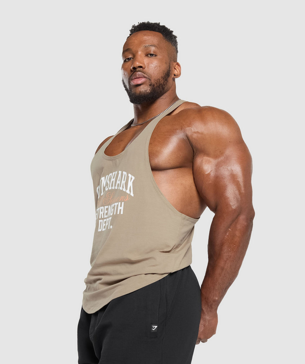 Trophy Graphic Stringer Cement Brown