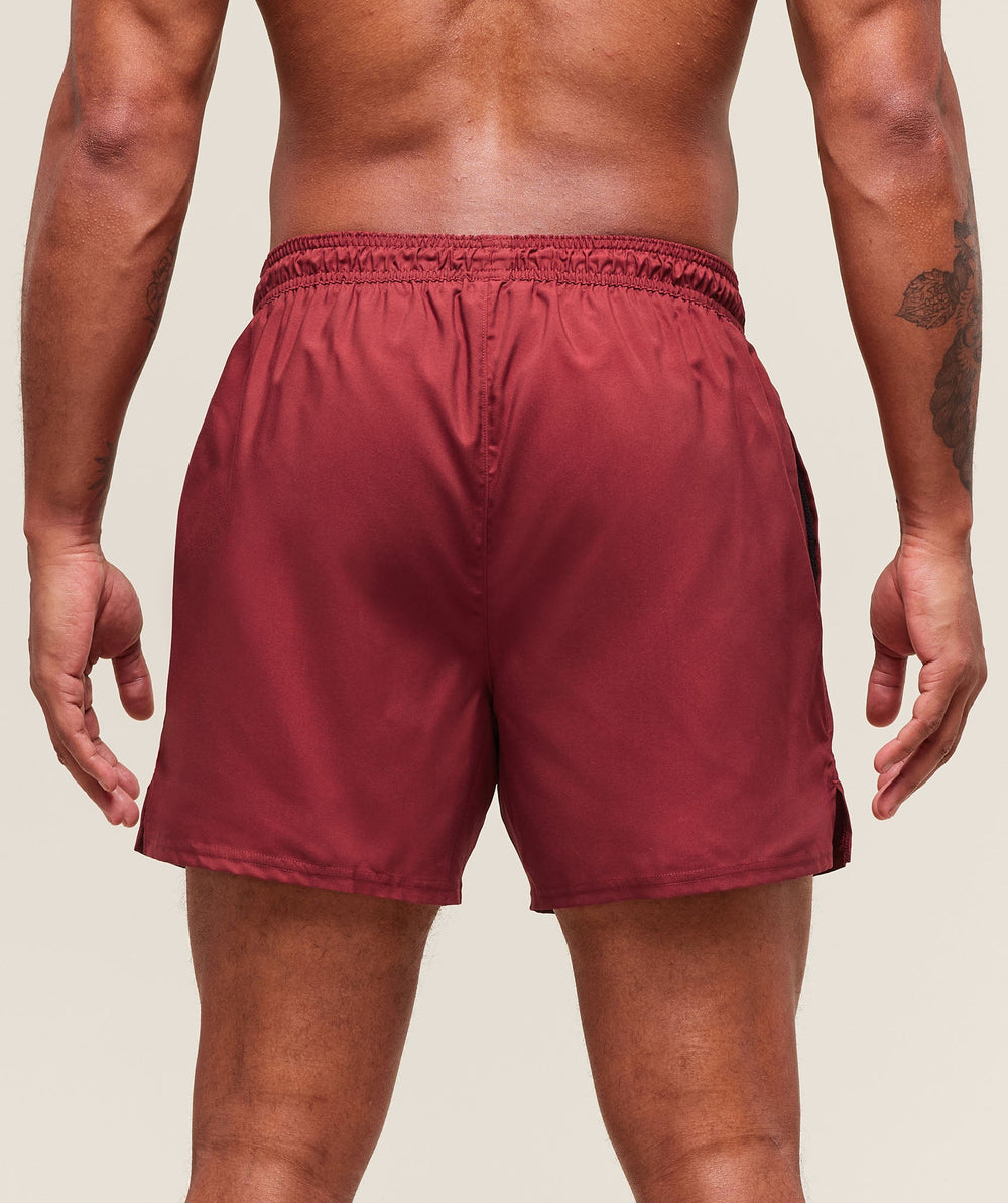 5" Swim Shorts Sets Red