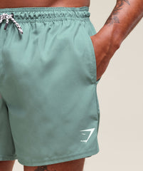 5" Swim Shorts Celeste Blue