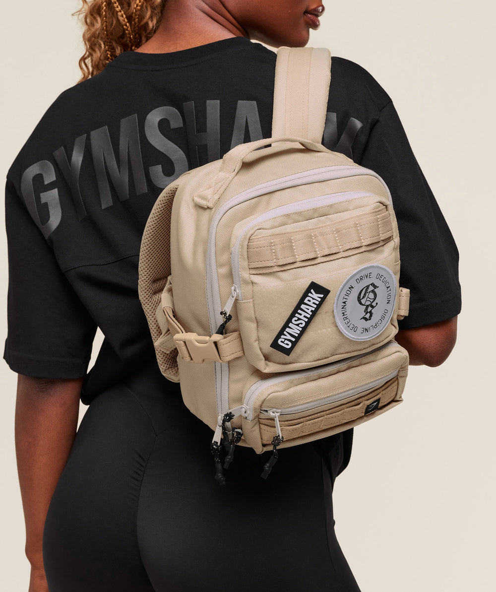 Mini Tactical Backpack Vanilla Beige/Pebble Grey