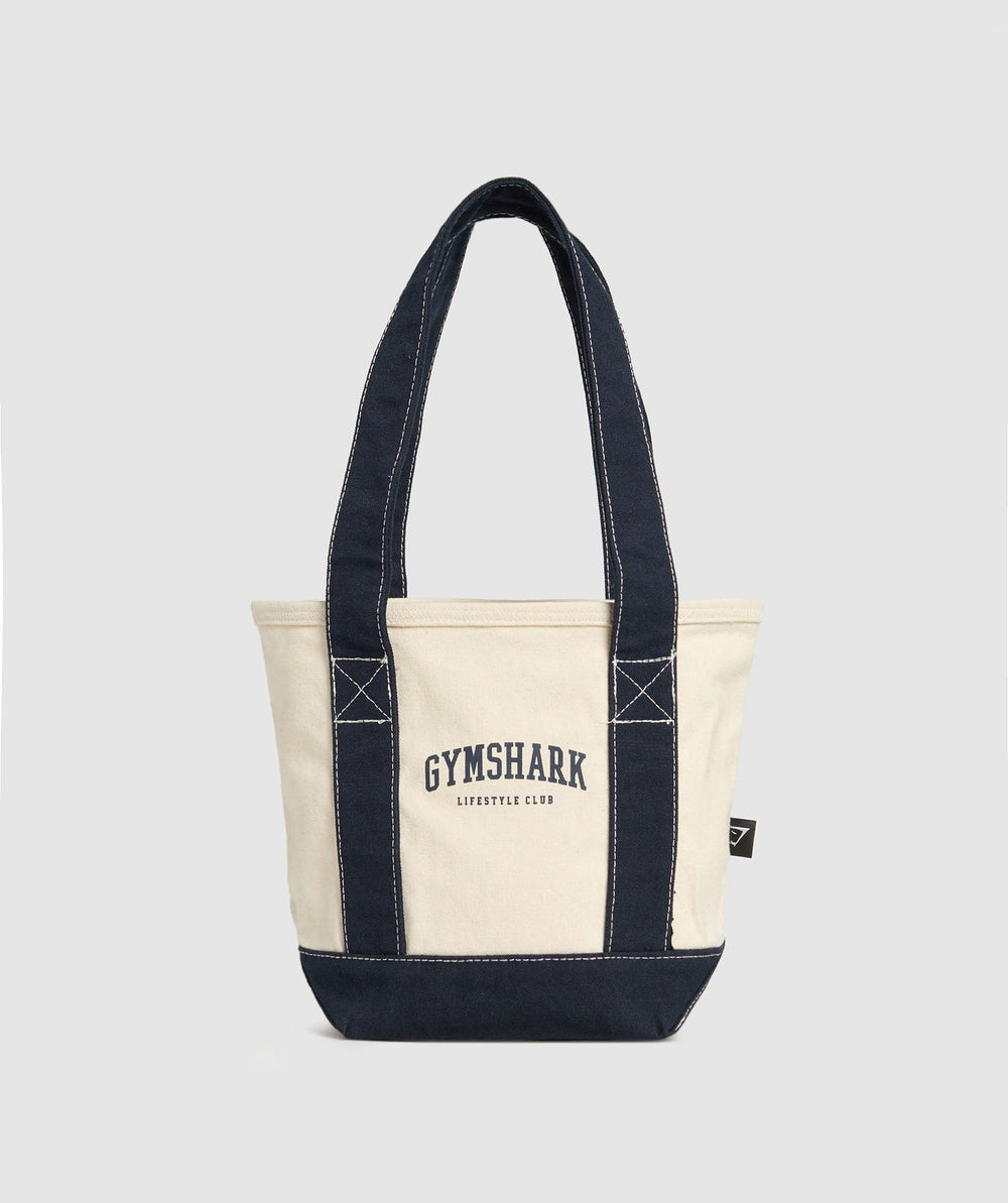 Collegiate Mini Tote Oat White/Heavy Blue
