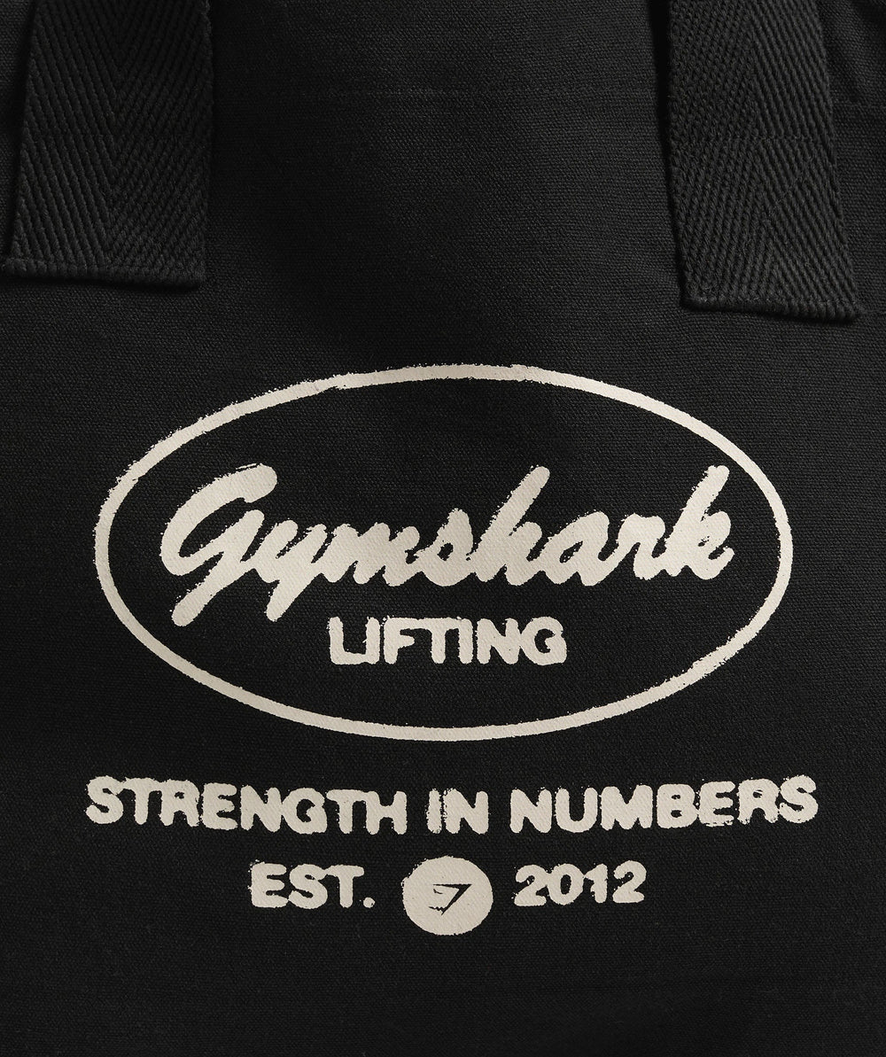 Old School Lifting Tote Black