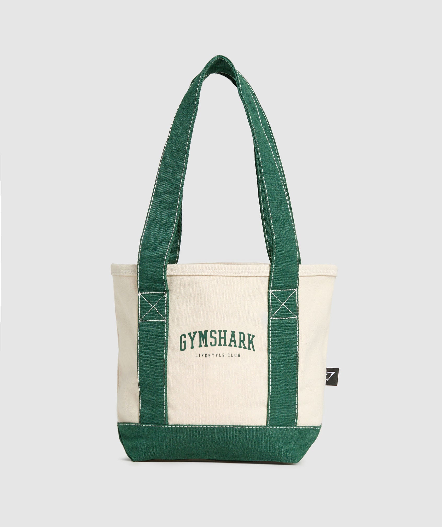 Collegiate Mini Tote Oat White/Classic Green