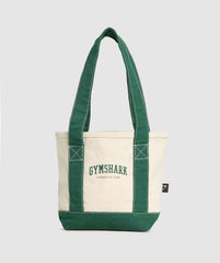 Collegiate Mini Tote Oat White/Classic Green