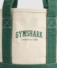 Collegiate Mini Tote Oat White/Classic Green