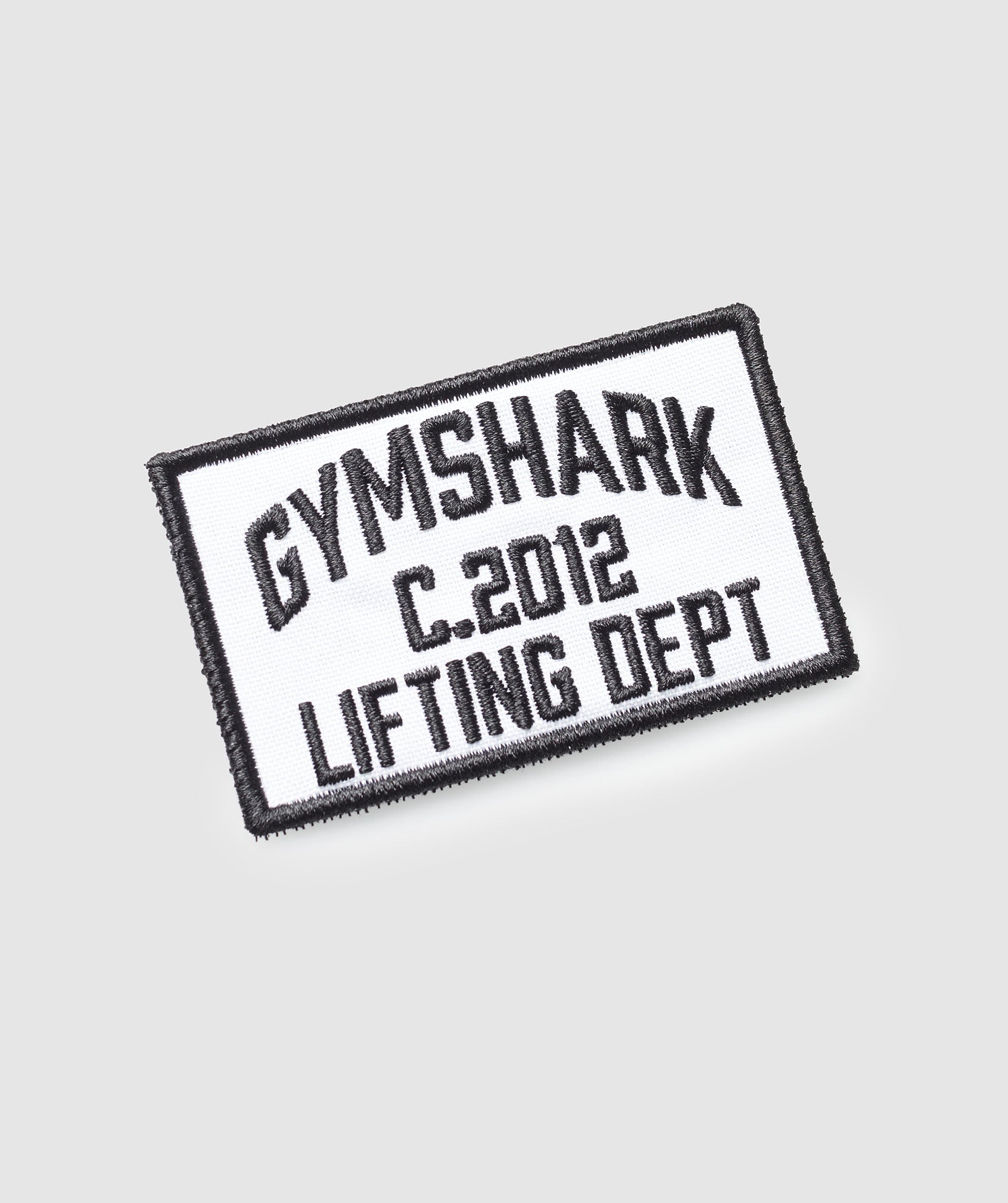 Lifting Dept Velcro Patch White