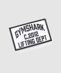 Lifting Dept Velcro Patch White