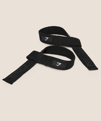 Silicone Lifting Straps Black