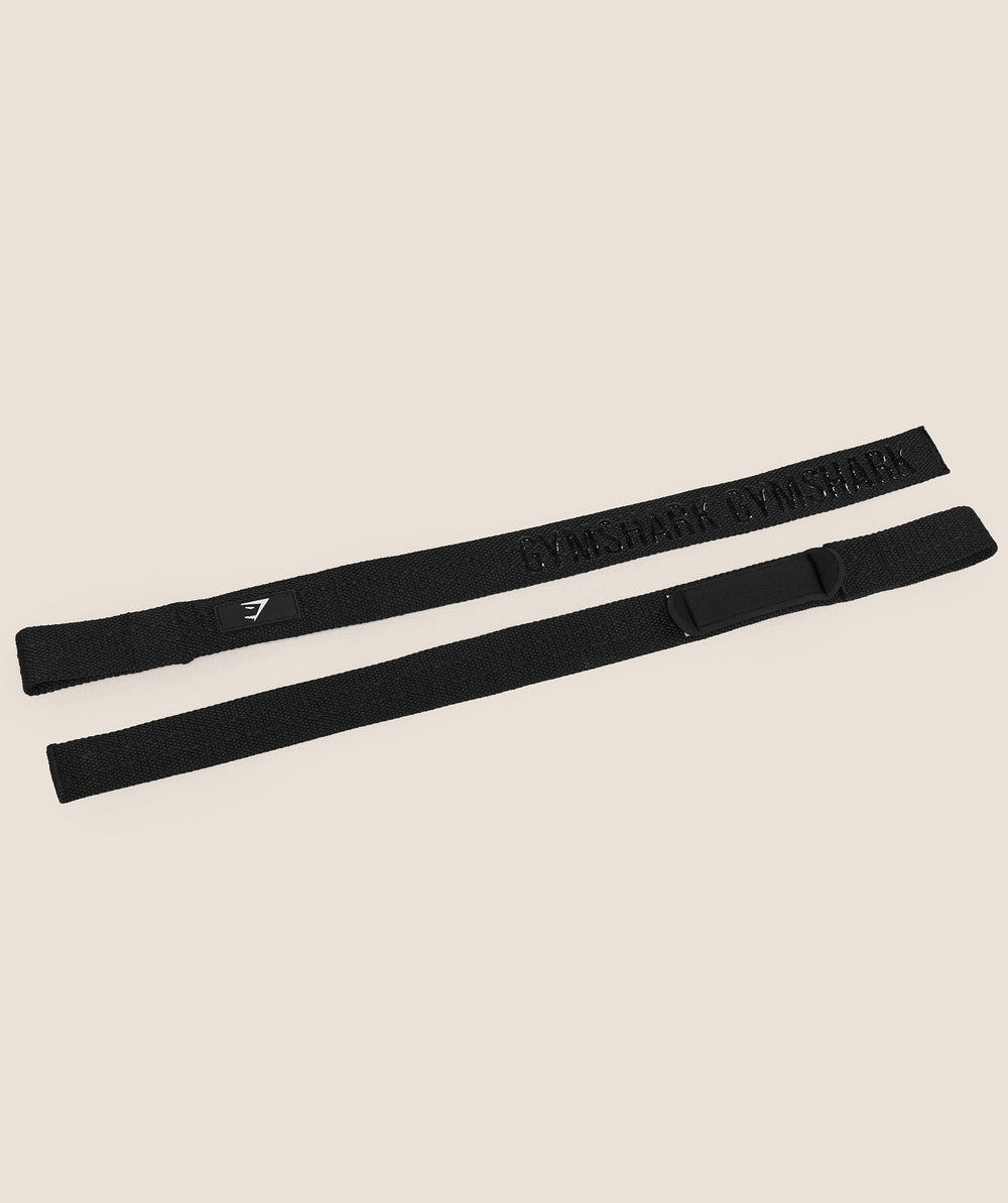 Silicone Lifting Straps Black