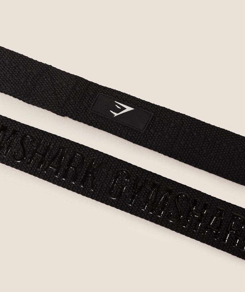 Silicone Lifting Straps Black