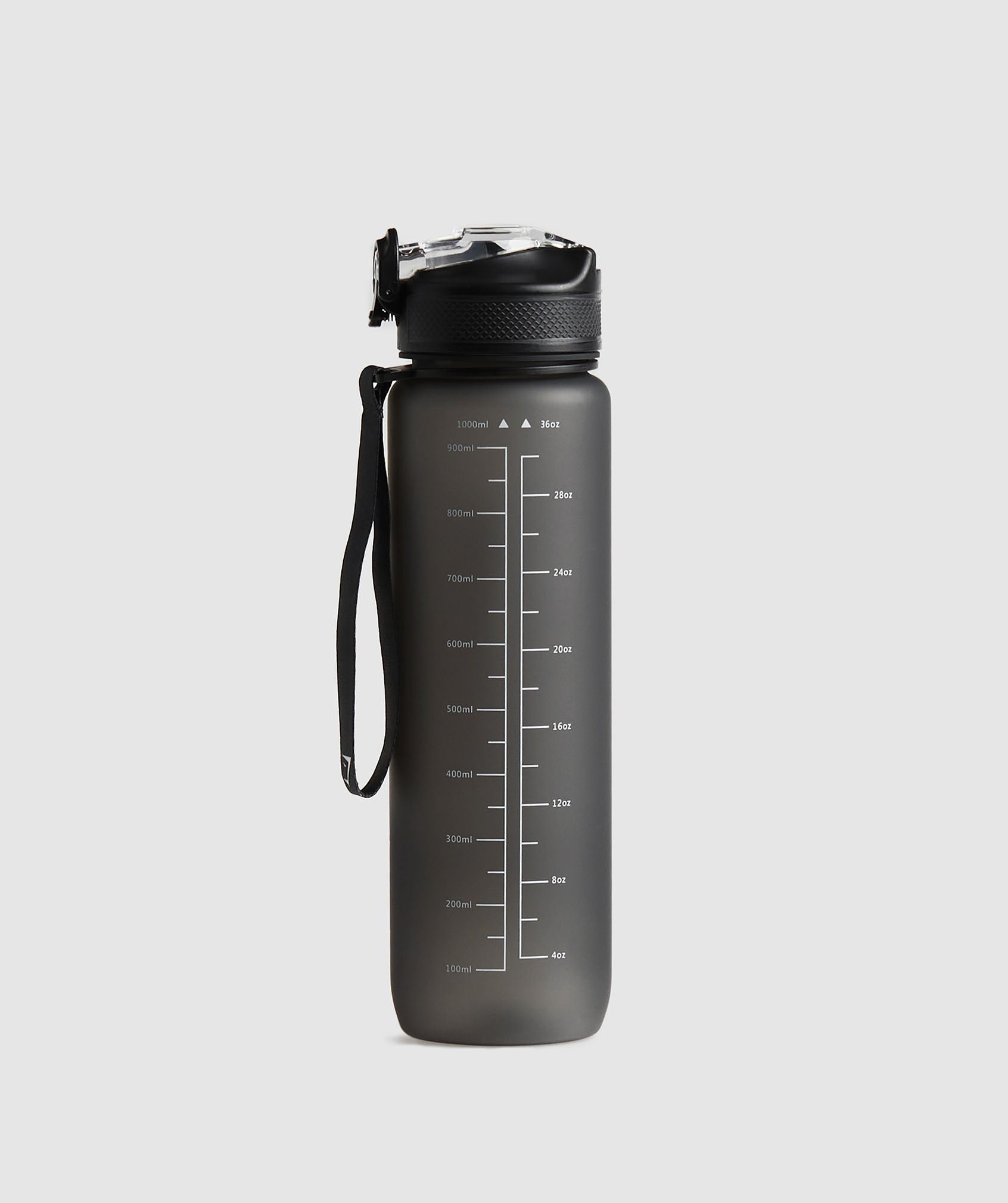 Sports Bottle With Straw Asphalt Grey