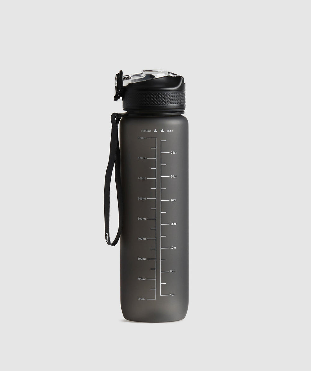 Sports Bottle With Straw Asphalt Grey