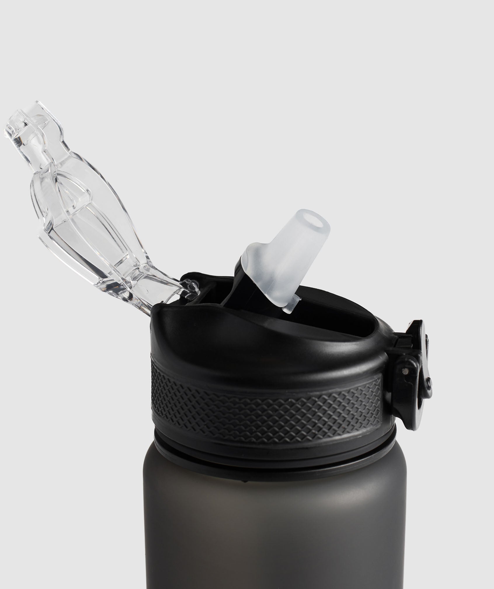 Sports Bottle With Straw Asphalt Grey