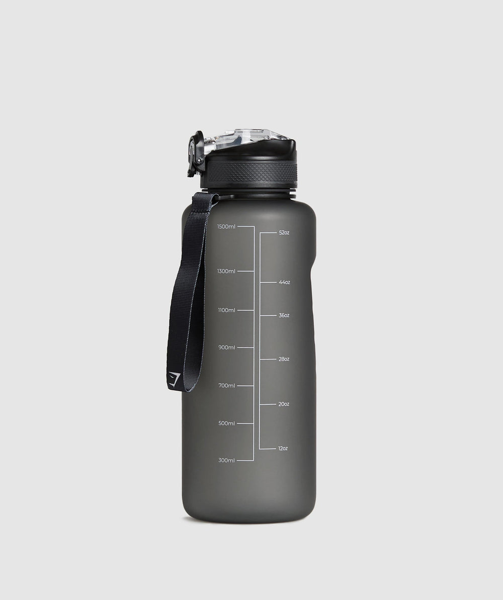Jug Bottle With Straw Asphalt Grey