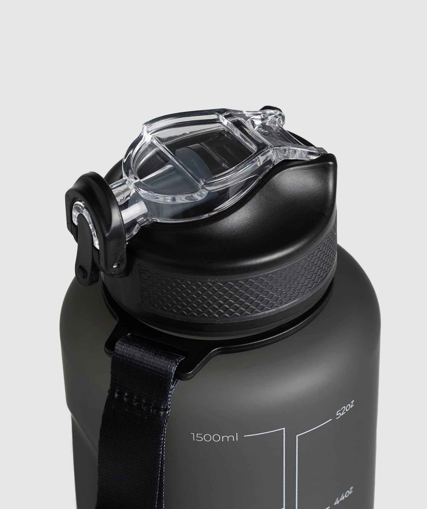 Jug Bottle With Straw Asphalt Grey