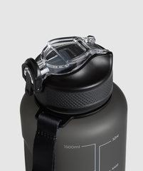 Jug Bottle With Straw Asphalt Grey