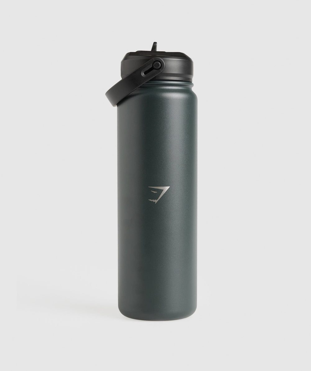 Metal Insulated Straw Bottle 700ml Slate Teal