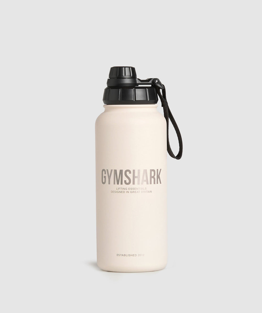 Metal Insulated Bottle 1L Oat White