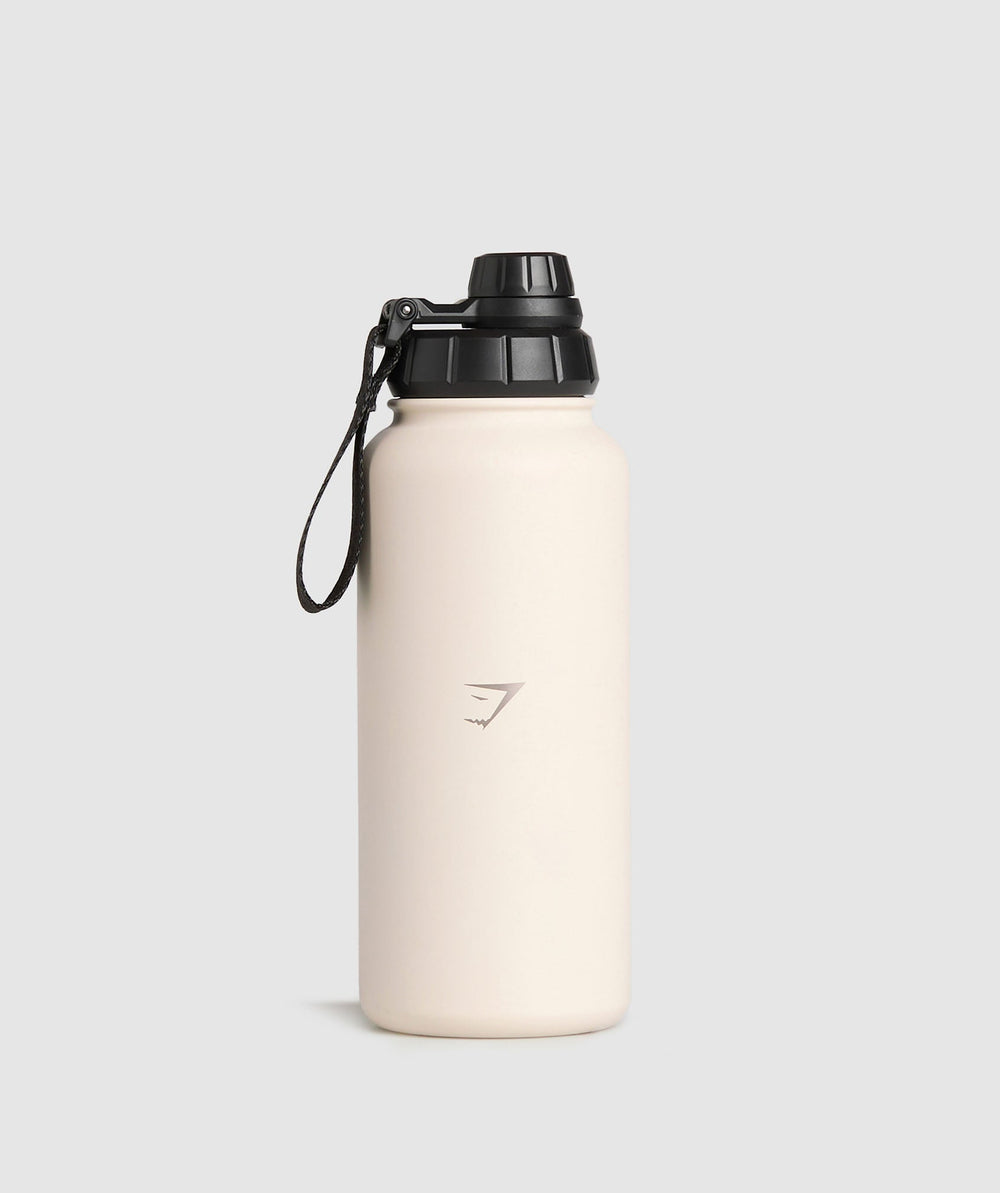 Metal Insulated Bottle 1L Oat White