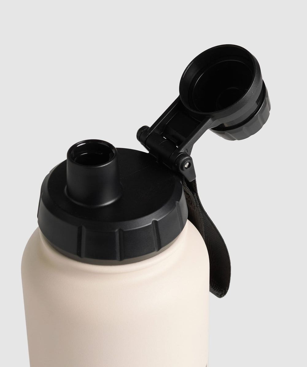 Metal Insulated Bottle 1L Oat White