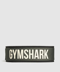 Velcro Weightlifting Belt Strength Green