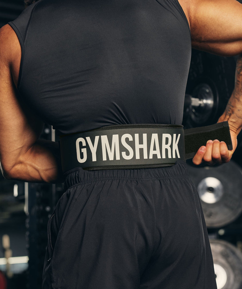 Velcro Weightlifting Belt Strength Green