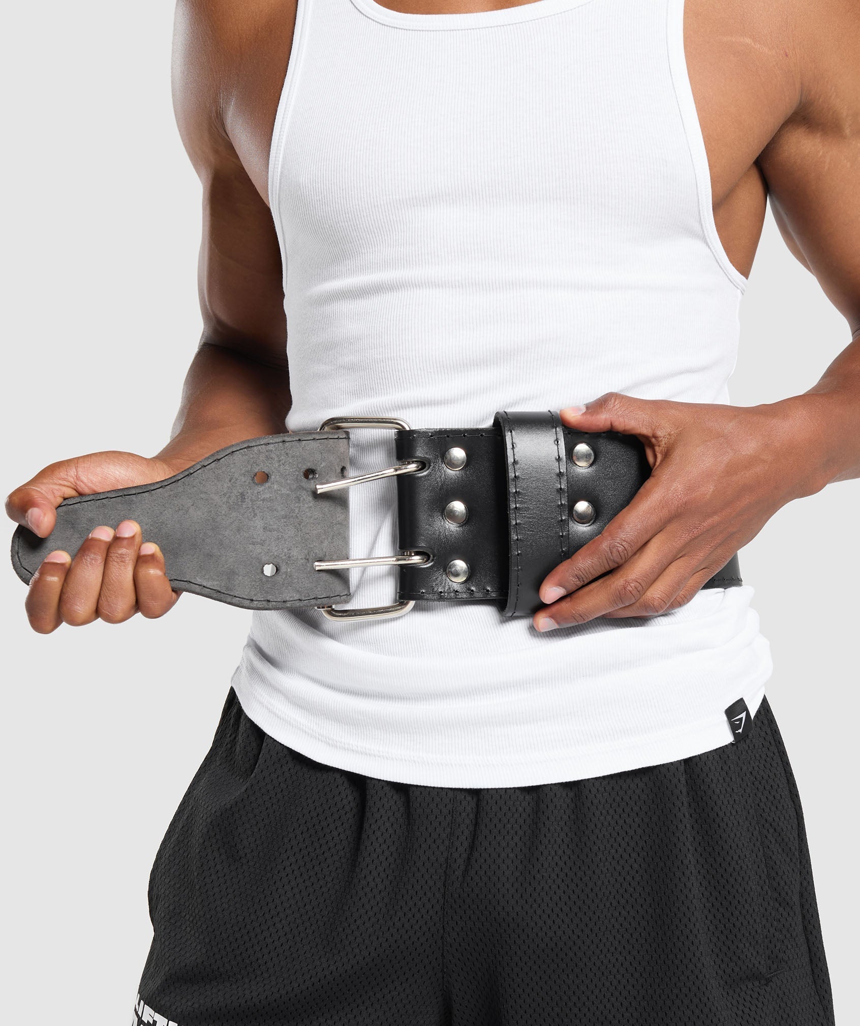 Double Prong Lifting Belt Black