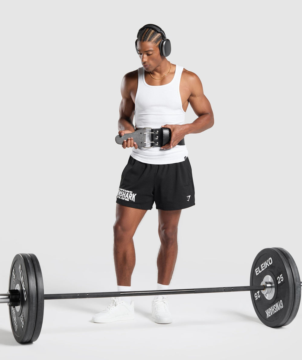 Double Prong Lifting Belt Black
