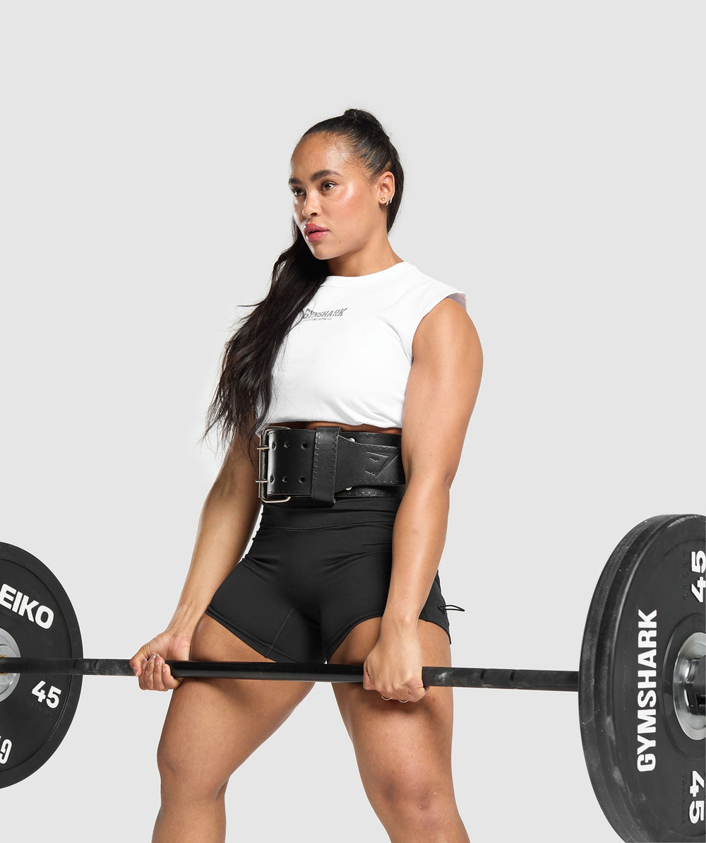 Double Prong Lifting Belt Black