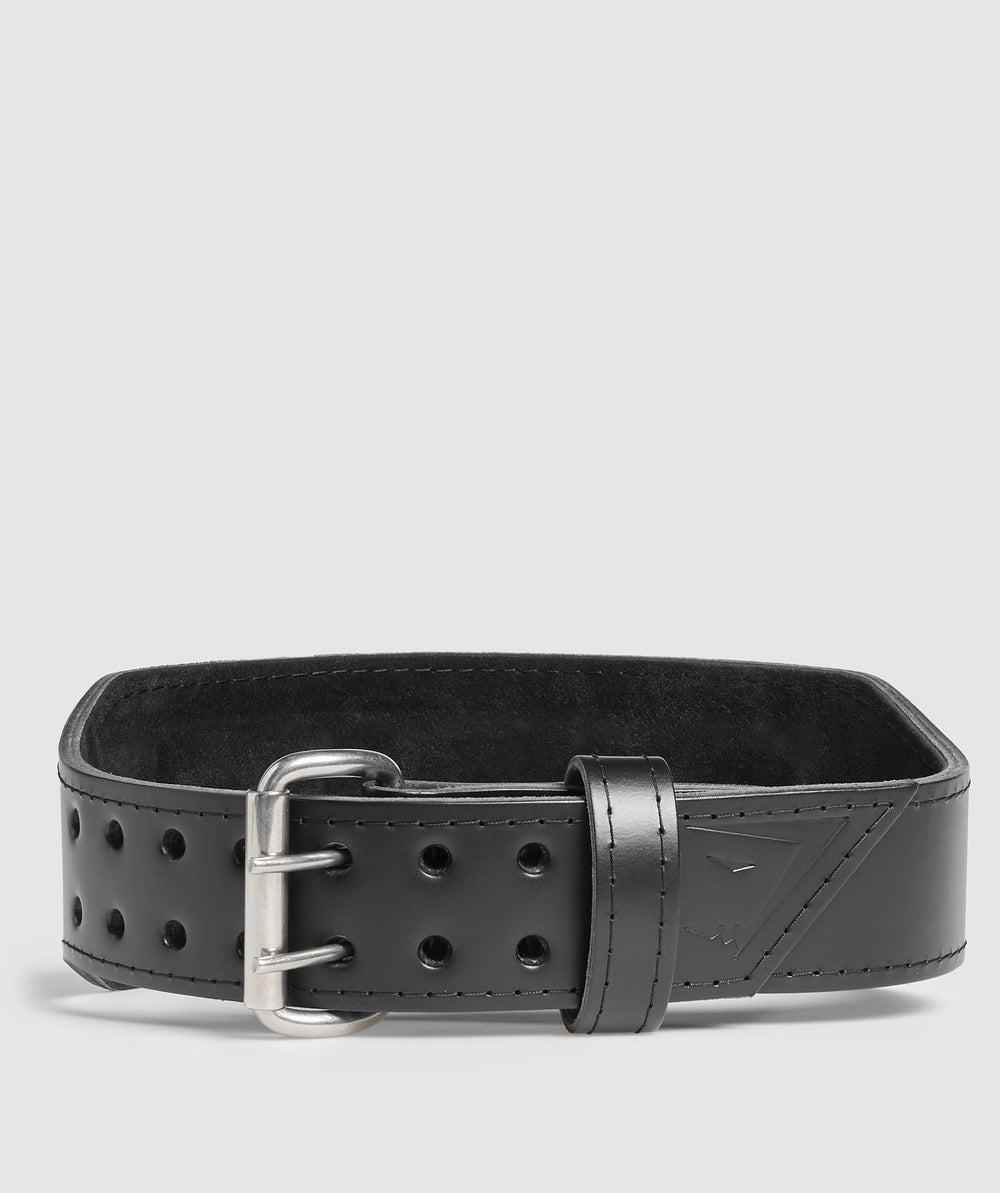 Tapered Double Prong Lifting Belt Black