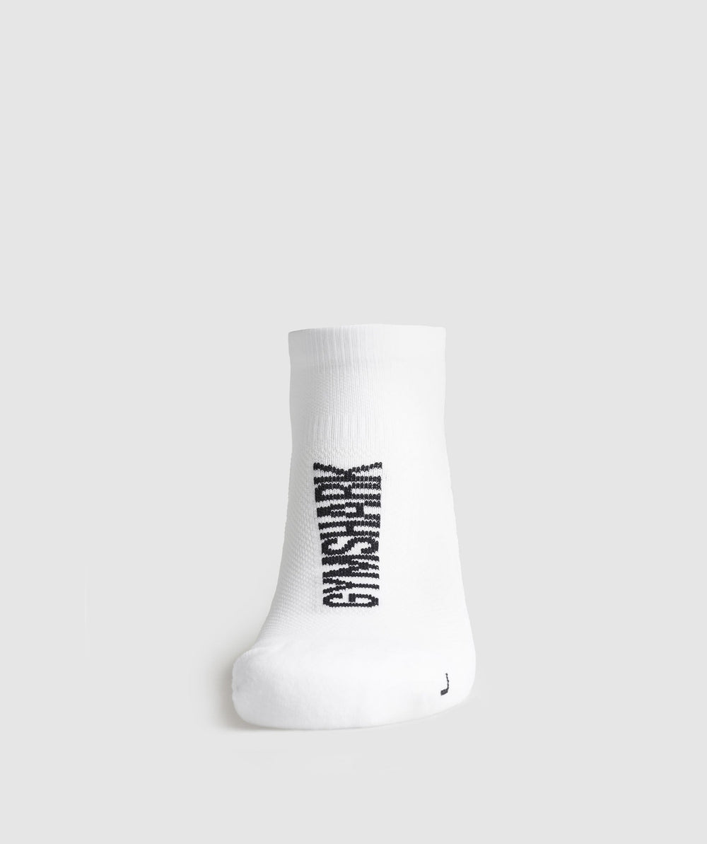 Tab Running Socks White