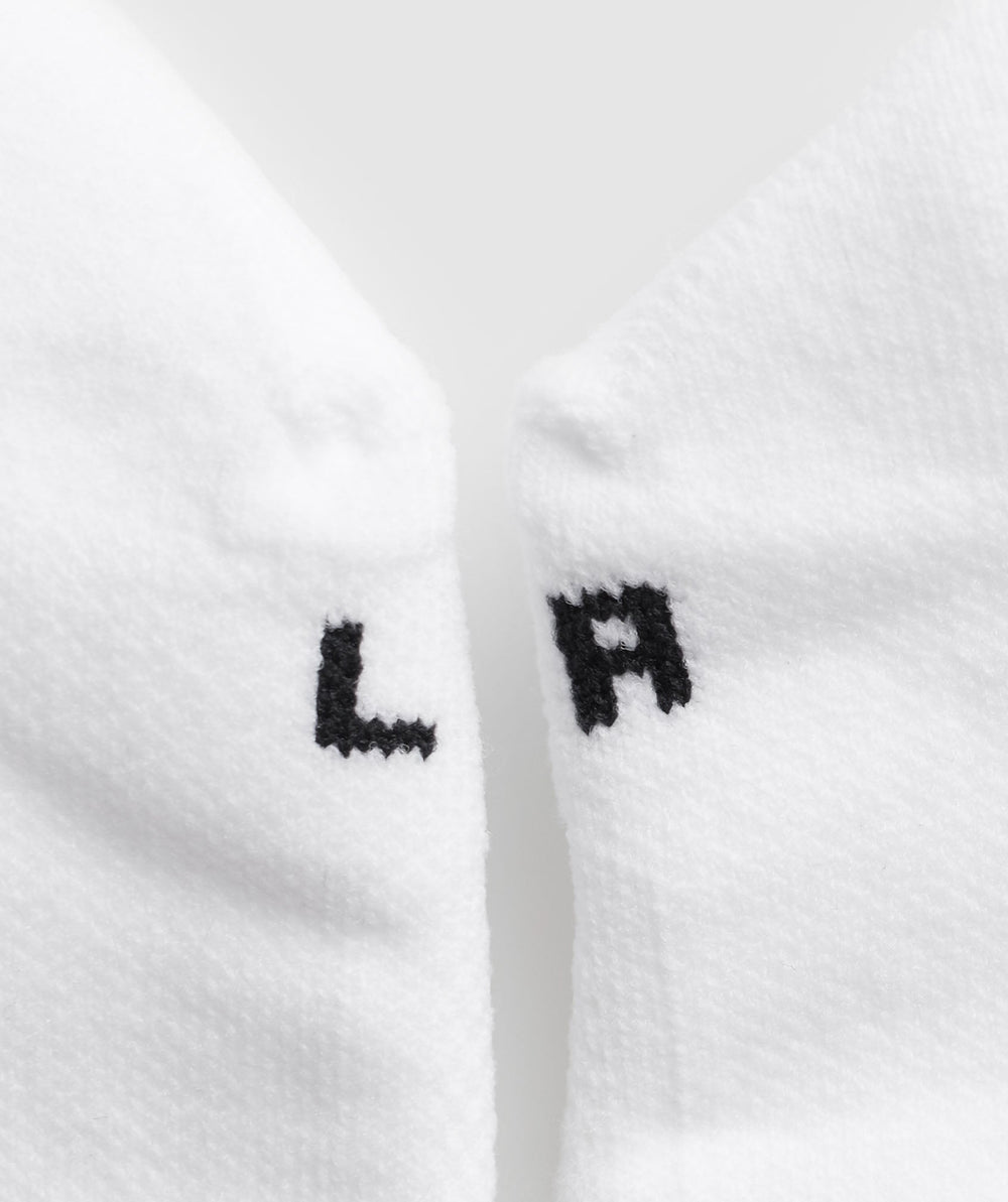 Tab Running Socks White