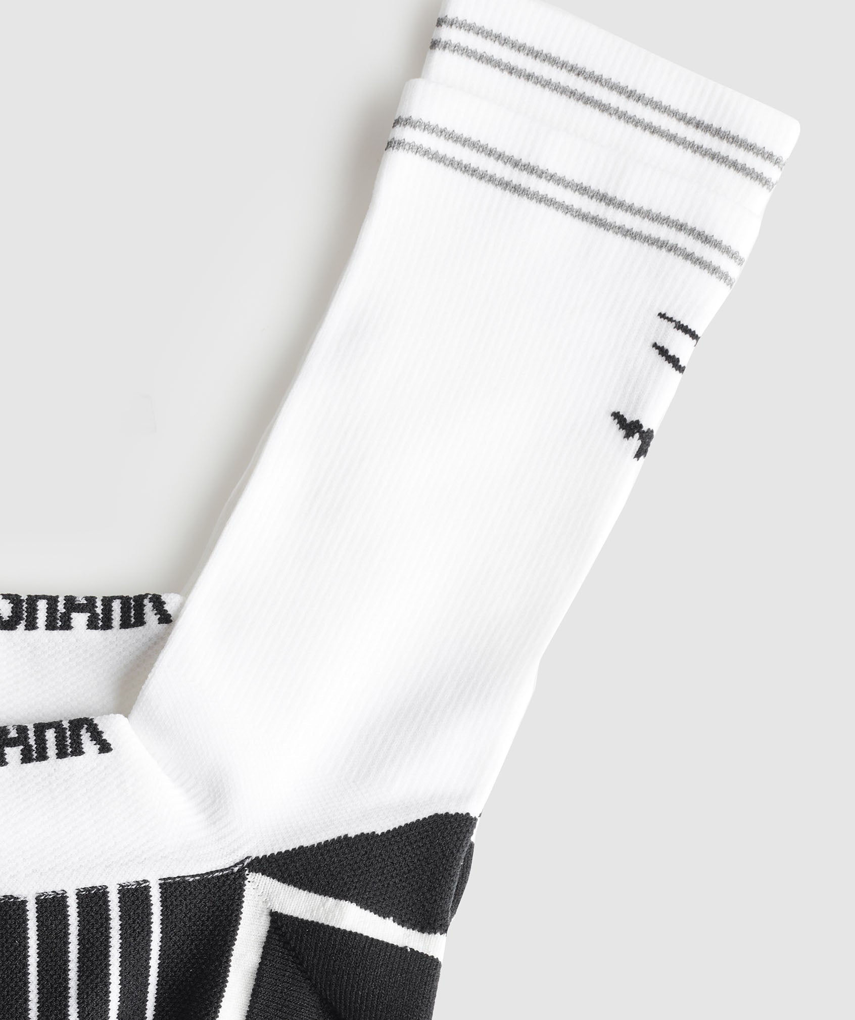 Crew Running Socks White/Black