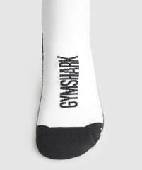 Crew Running Socks White/Black