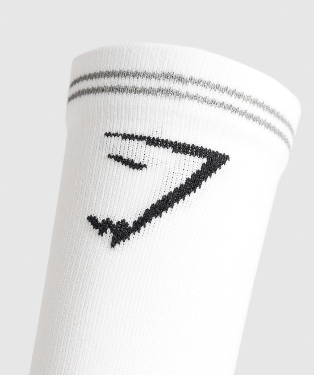 Crew Running Socks White