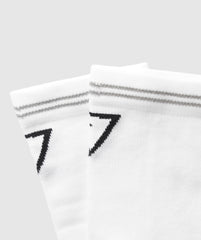 Crew Running Socks White